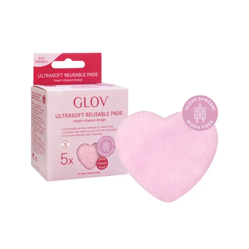 Glov Wielorazowe płatki do demakijażu w kształcie serca - 1