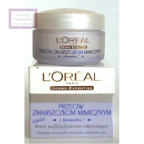 L'Oreal Paris Dermo-Expertise, Krem na dzień przeciw zmarszczkom mimicznym z Boswelox