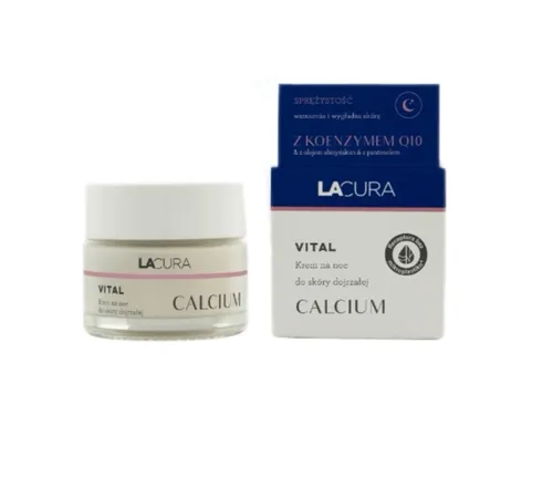 LaCura Vital, Calcium, Krem na noc do skóry dojrzałej