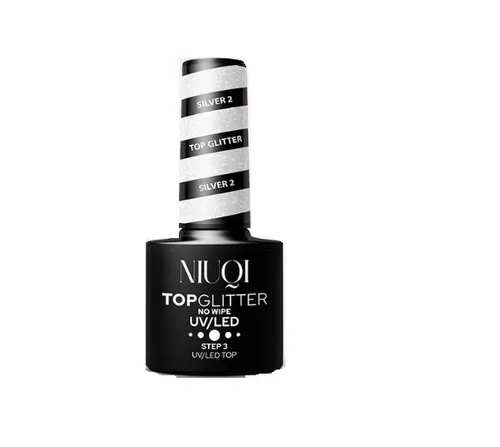 Niuqi Top Glitter (Top bez przemywania UV/LED)