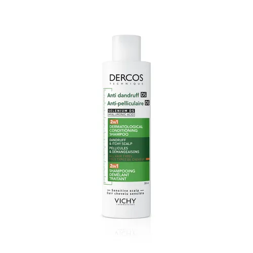 Vichy Dercos, Szampon przeciwłupieżowy z odżywką 2w1 dla każdego typu włosów - 2