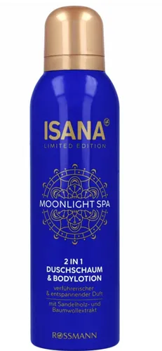 Isana Moonlight SPA, 2 in 1 Shower Foam & Body Lotion (Pianka do mycia ciała i balsam pod prysznic 2w1)