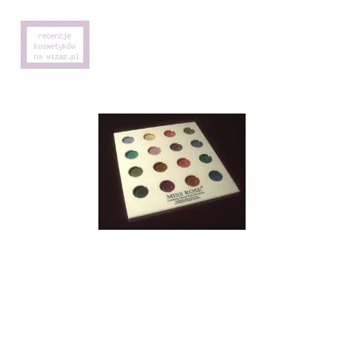 Miss Rose Lasting Gloss Eyeshadow (Paleta 16 cieni holograficznych)