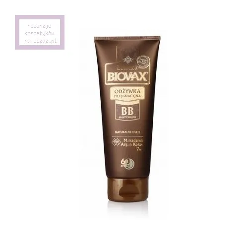 L'biotica Biovax, BB Beauty Benefit, Naturalne oleje makadamia, argan, kokos, Odżywka pielęgnacyjna 60 sekund do włosów (stara wersja) - 2