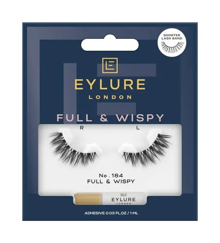 Eylure Full & Wispy, Faux Mink No. 184 (Sztuczne rzęsy z klejem)