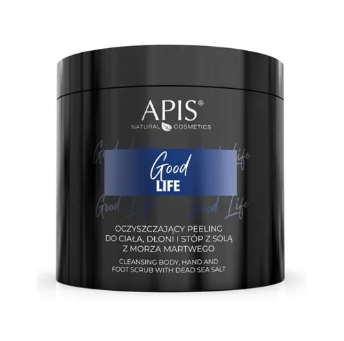 Apis Good Life, Oczyszczający peeling do ciała, dłoni i stóp z solą z Morza Martwego - 1