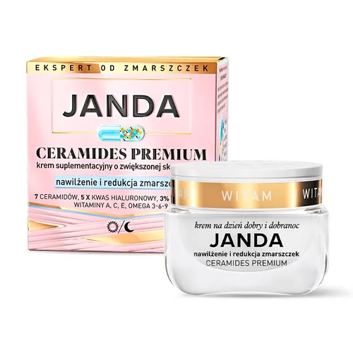 Janda Ceramides Premium, Nawilżenie i Redukcja Zmarszczek, Krem na dzień dobry i dobranoc - 1