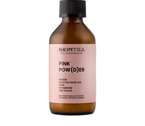 SkinTra Pink Pow(d)er, Wielofunkcyjny puder oczyszczająco-enzymatyczny na bazie glinki