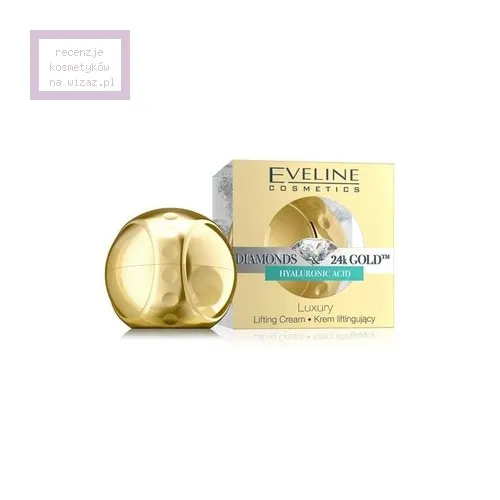Eveline Cosmetics Diamonds & 24k Gold, Luksusowy krem liftingujący do twarzy, szyi i dekoltu