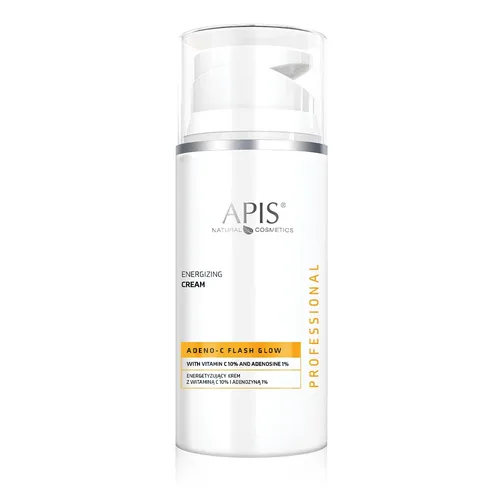 Apis Professional, Adeno-C Flash Glow, Energetyzujący krem do twarzy z witaminą C 10% i adenozyną 1%