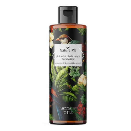 NaturalME Harmony Oils, Witamina C i ekstrakt z aceroli, Płukanka chelatująca do włosów