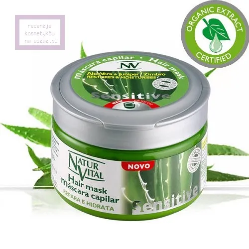 NaturVital Sensitive Hair Mask Aloe Vera Juniper Zimbro (Maska dla wrażliwej skóry głowy) - 2