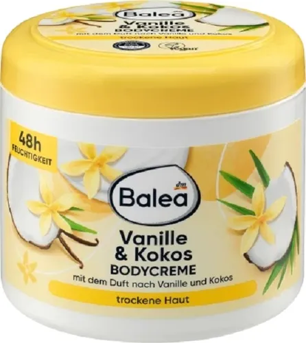 Balea Cocos & Vanille, 48H Body Cream (Kokos i wanilia, Krem do ciała (nowa wersja))