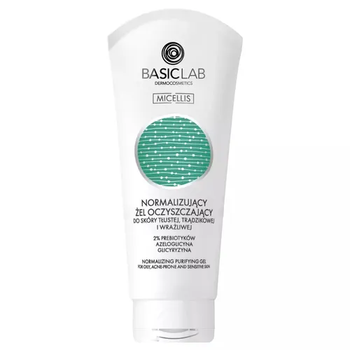 BasicLab Dermocosmetics Micellis, Normalizujący żel oczyszczający do skóry tłustej, trądzikowej i wrażliwej (nowa wersja) - 2