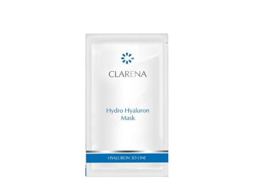 Clarena Hyaluron 3D Line, Hydro Hyaluron Mask (Hialuronowa maska nawilżająca)