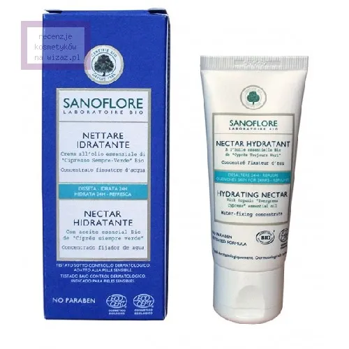 Sanoflore Nectar Hydratant (Nektar nawilżający z olejkiem eterycznym z cyprysu wieczniezielonego)