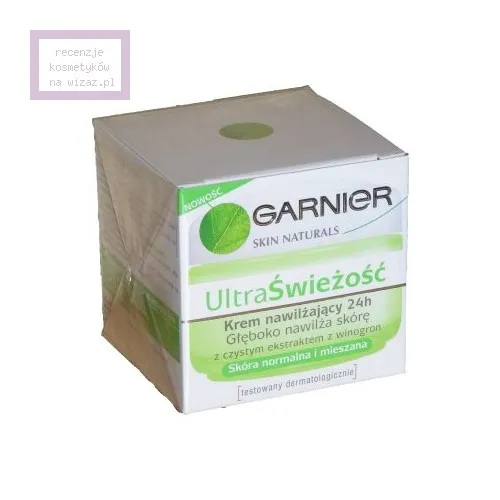 Garnier Ultra Świeżość, Krem nawilżający 24 h do cery normalnej i mieszanej