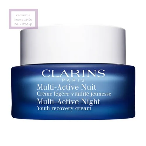 Clarins Multi-Active Nuit, Creme Legere Vitalite Jeunesse [Multi-Active Night, Youth Recovery Cream] (Lekki krem na noc na wczesne zmarszczki) - 2