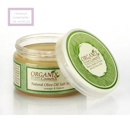 B4U Labs Organix Cosmetix, Natural Olive Oil Salt Scrub (Organiczny scrub solny z oliwą z oliwek)