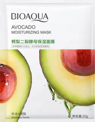 Bioaqua Avocado, Moisturizing Mask (Avokado, Maska nawilżająca w płachcie)