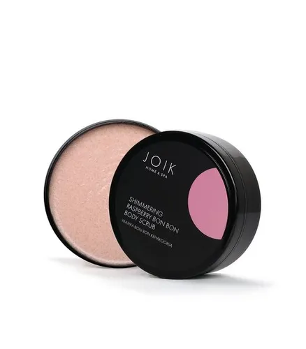 Joik Home & Spa, Shimmering Raspberry Bon Bon Body Scrub (Rozświetlający peeling do ciała)