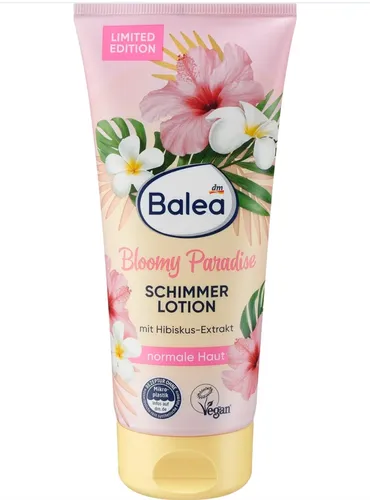 Balea Bloomy Paradise, Shimmer Lotion (Rozświetlający balsam do ciała)