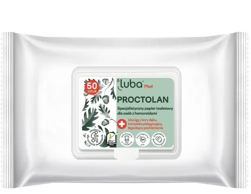 Luba Med Proctolan, Nawilżony papier toaletowy