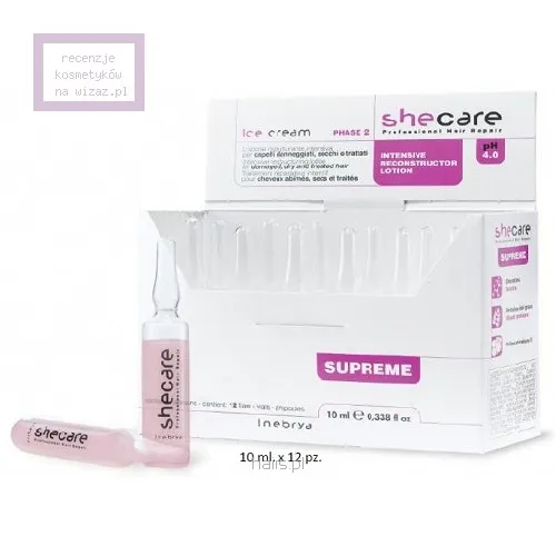 Inebrya Ice Cream, Shecare, Intensive Reconstructor Lotion (Lotion intensywnie rekonstruujący do włosów)