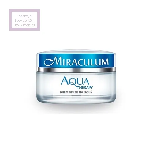 Miraculum Aqua Therapy, Intensywny krem nawilżająco - rozświetlający SPF 10 na dzień