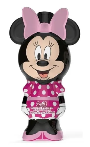 Air-Val International Minnie Mouse, Shower Gel & Shampoo for Kids 2 in 1 (Myszka Minnie, Żel pod prysznic i szampon dla dzieci 2w1)