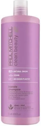 Paul Mitchell Clean Beauty, Blonde Shampoo (Fioletowy szampon do włosów rozjaśnionych, z pasemkami w odcieniu chłodnego blondu)