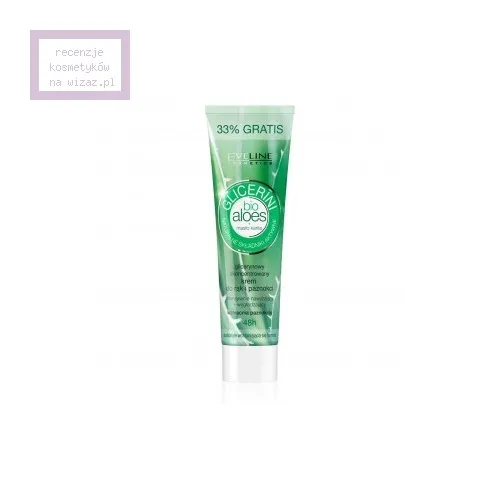 Eveline Cosmetics Glicerini, Glicerynowy skoncentrowany krem do rąk i paznokci intensywnie nawilżający + wygładzający 'Aloes i masło karite'