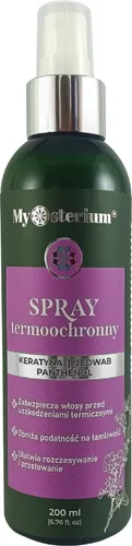 Mysterium Spray do włosów termoochronny z keratyną, jedwabiem i panthenolem