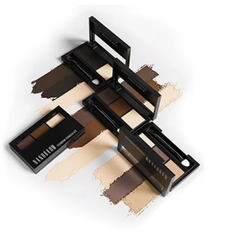 Nanobrow Eyebrow Powder Kit (Cienie do brwi z rozświetlaczem)