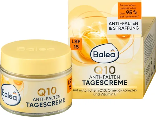 Balea Q10 Anti-Falten tagescreme SPF 15 (Krem przeciwzmarszczkowy na dzień z Q10 i Omega) - 1