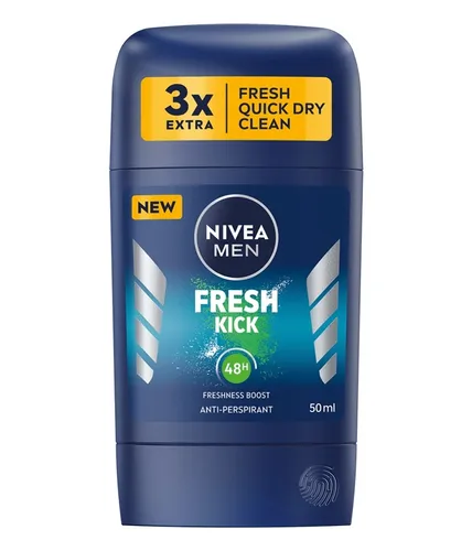 Nivea Men, Fresh Kick Anti-perspirant Stick 48H (Antyperspirant w sztyfcie)