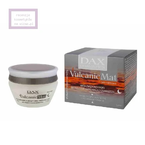 Dax Cosmetics Vulcanic Mat, Zwężający pory krem na noc intensywnie wypełniający zmarszczki