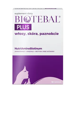Biotebal Biotebal Plus, Suplement diety na włosy, skórę i paznokcie - 2