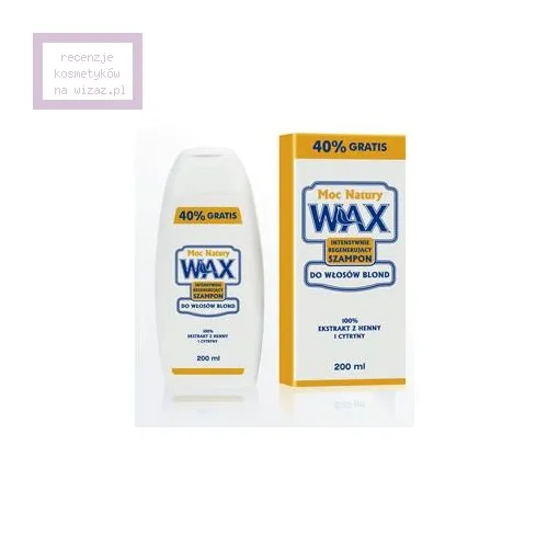 L'biotica Moc Natur Wax, Intensywnie regenerujący szampon do włosów blond