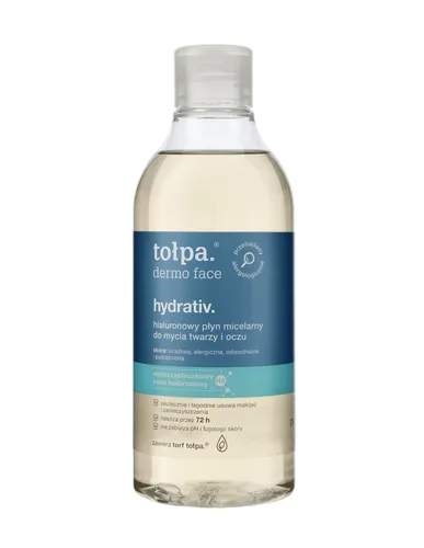 Tołpa Dermo Face, Hydrativ, Hiluronowy płyn micelarny do mycia twarzy i oczu - 1