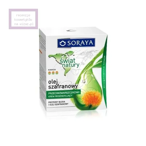 Soraya Świat Natury, Olej Szafranowy, Przeciwzmarszczkowy krem regenerujący