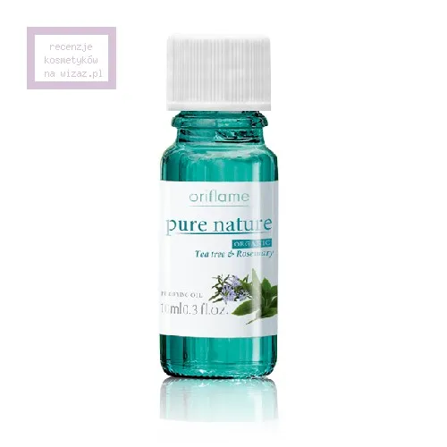 Oriflame Pure Nature, Organic Tea Tree & Rosemary Purifying Oil (Oczyszczający olejek z drzewa herbacianego i rozmarynu)