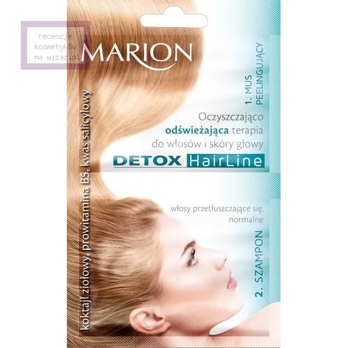 Marion Detox HairLine, Oczyszczająco odświeżająca terapia do włosów i skóry głowy