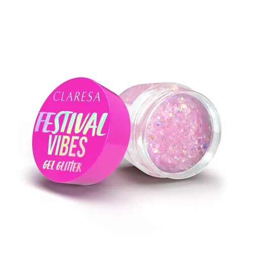 Claresa Festival Vibes, Gel Glitter (Brokat w żelu)