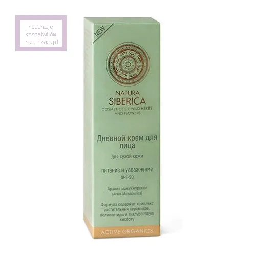 Natura Siberica Aralia Mandshurica Day Cream SPF 20 (Organiczny krem do twarzy na dzień do cery suchej na bazie aralii mandżurskiej) - 2