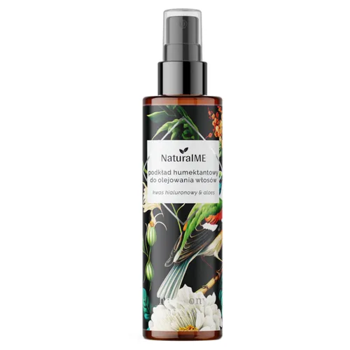 NaturalME Harmony Oils, Kwas hialuronowy i aloes, Podkład humektantowy do olejowania włosów