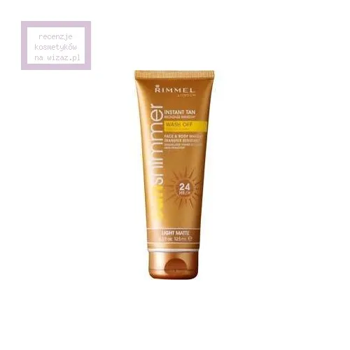 Rimmel Sun Shimmer Instant Tan Make Up for Face and Body Wash Off (Zmywalny samoopalacz do twarzy i ciała)