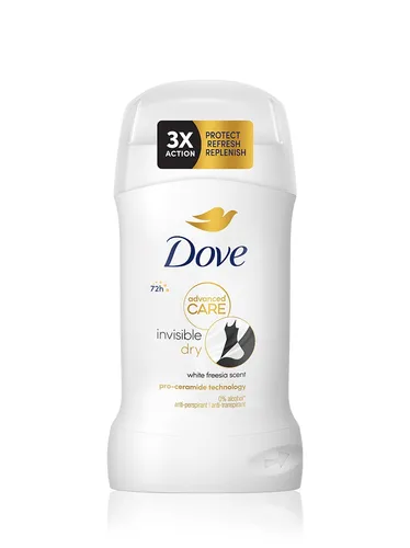 Dove Advanced Care, Invisible Dry Anti-perspirant 72h (Damski antyperspirant w sztyfcie)