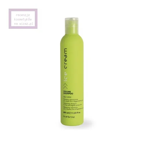 Inebrya Ice Cream, Volume Shampoo Mela Verde (Zwiększający objętość szampon do włosów delikatnych lub przetłuszczających si)