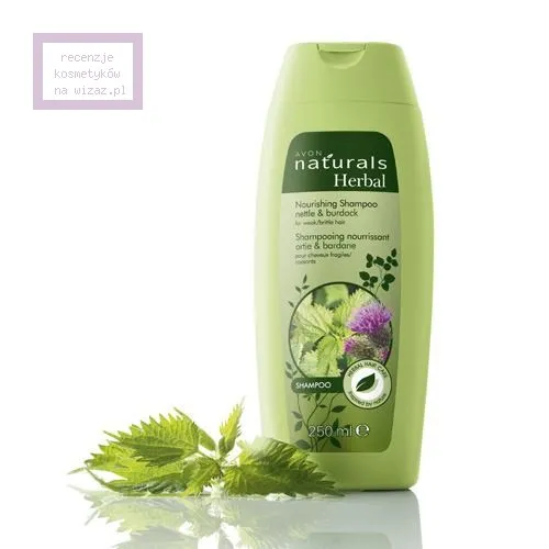 Avon Naturals Herbal, Nourishing Shampoo Nettle & Burdock [Naturals, Hair Care Stay Strong Shampoo Nettle & Burdock] (Szampon odżywczy do włosów słabych i łamliwych `Pokrzywa i łopian`) - 3